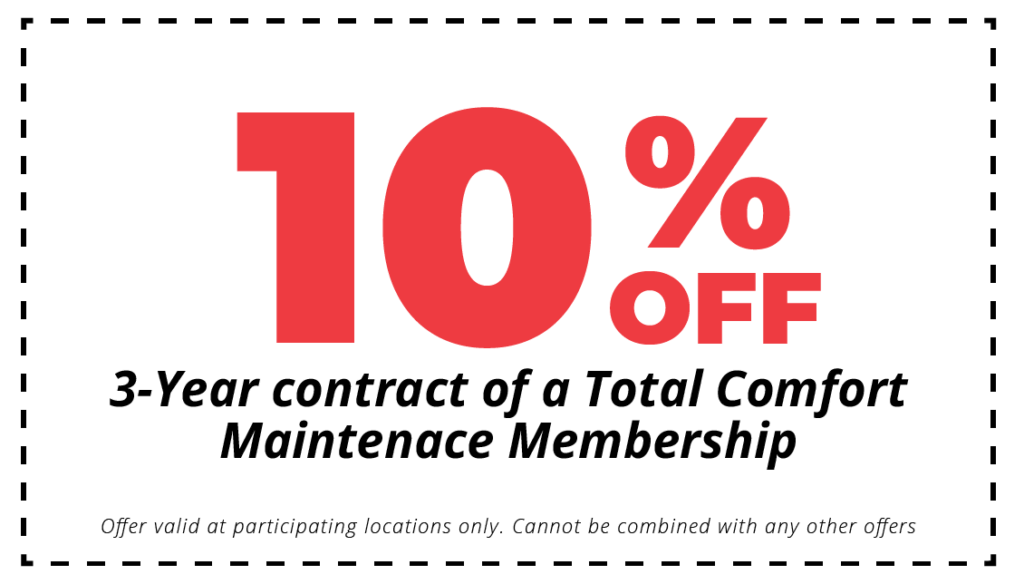 10% off 3 year hvac maintenance plan contract coupon